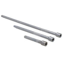 Jeu de 3 rallonges à cliquet à douille droite 1/4" 75 mm 125 mm 250 mm