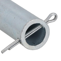 Ersatz-Stützradachse für Anhänger, 20 mm x 95 mm Gesamtlänge, Spindelstange