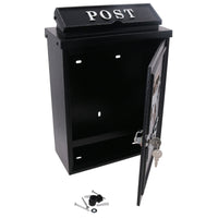 Landrover Defender Letter Post Mail Box Metal Black Wall Door House Lockable