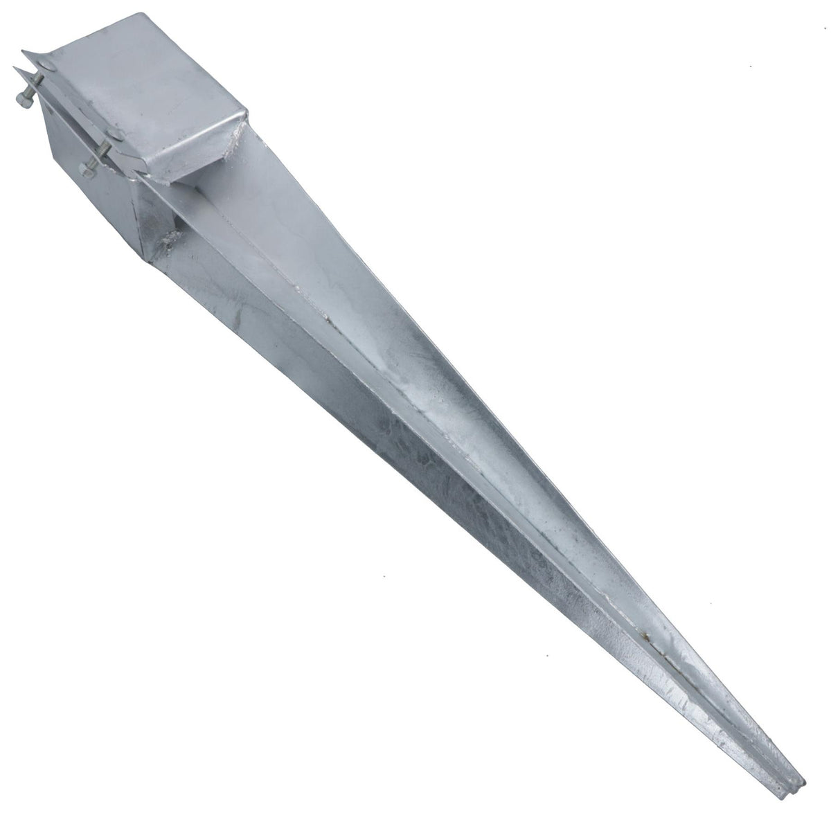 Fence Post Holder Support Drive In Spike Galvanised 100 x 100 x 750mm
