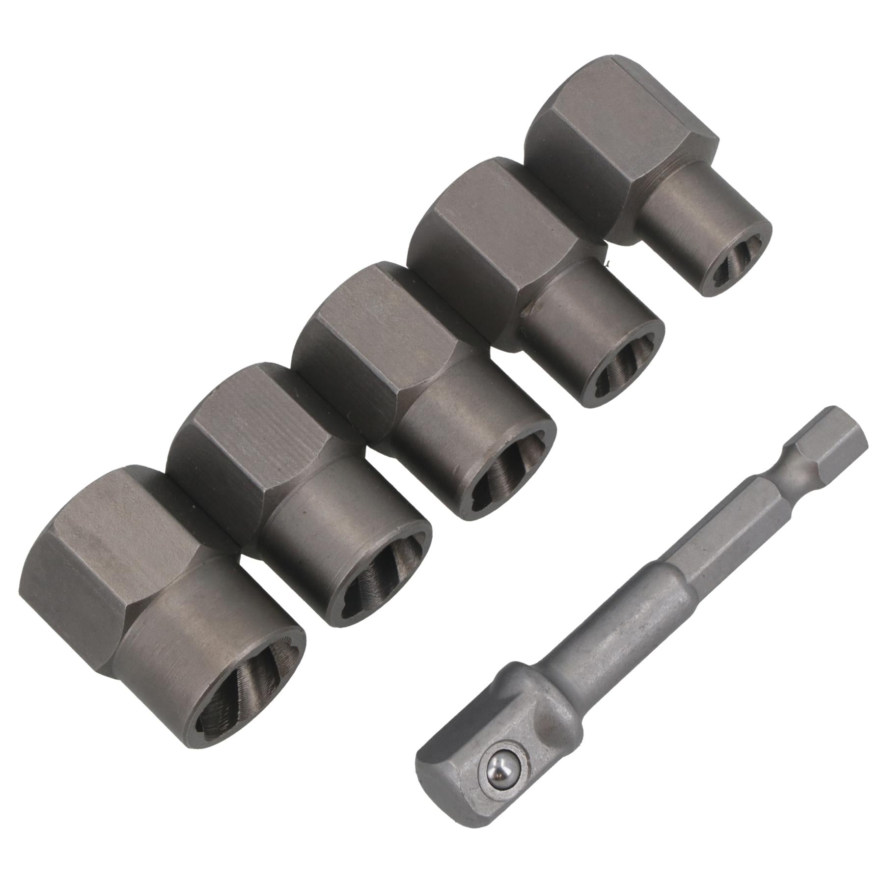 Lot de 6 extracteurs de boulons de 3/8" pour perceuse ou entraînement, écrous de roue de 6 à 12,7 mm