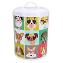 Pawtrait Dog Food Treat Storage Jar 2.5L Biscuit Food Barrel Dog Lover Gift Home