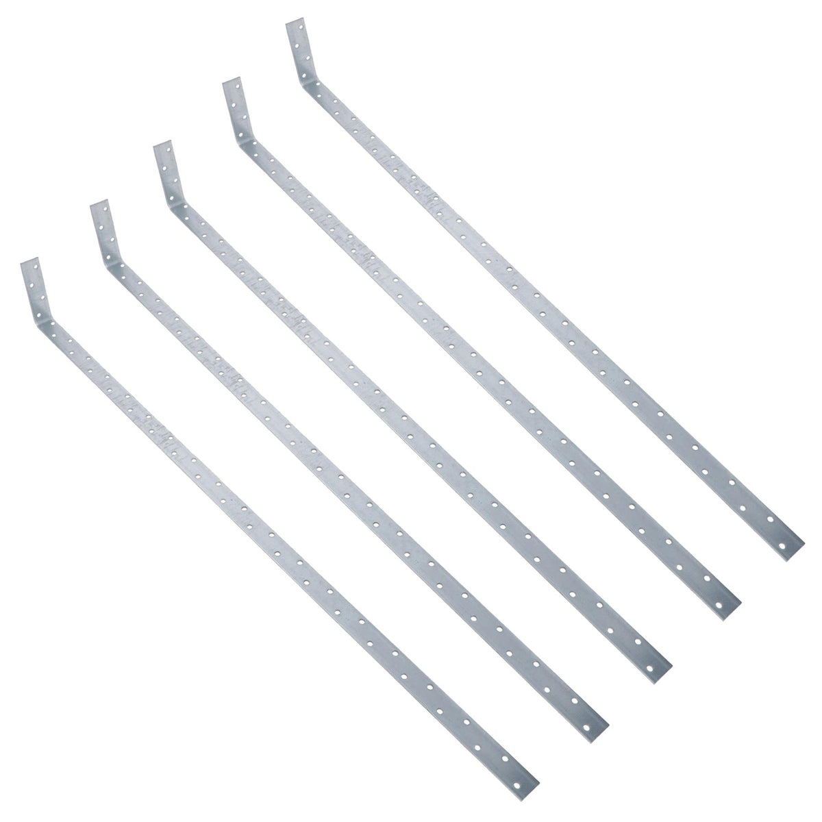 Vertical Light Duty Restraint Strap 1000mm Length 100mm Bend Galvanised