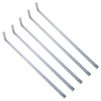 Vertical Light Duty Restraint Strap 1000mm Length 100mm Bend Galvanised