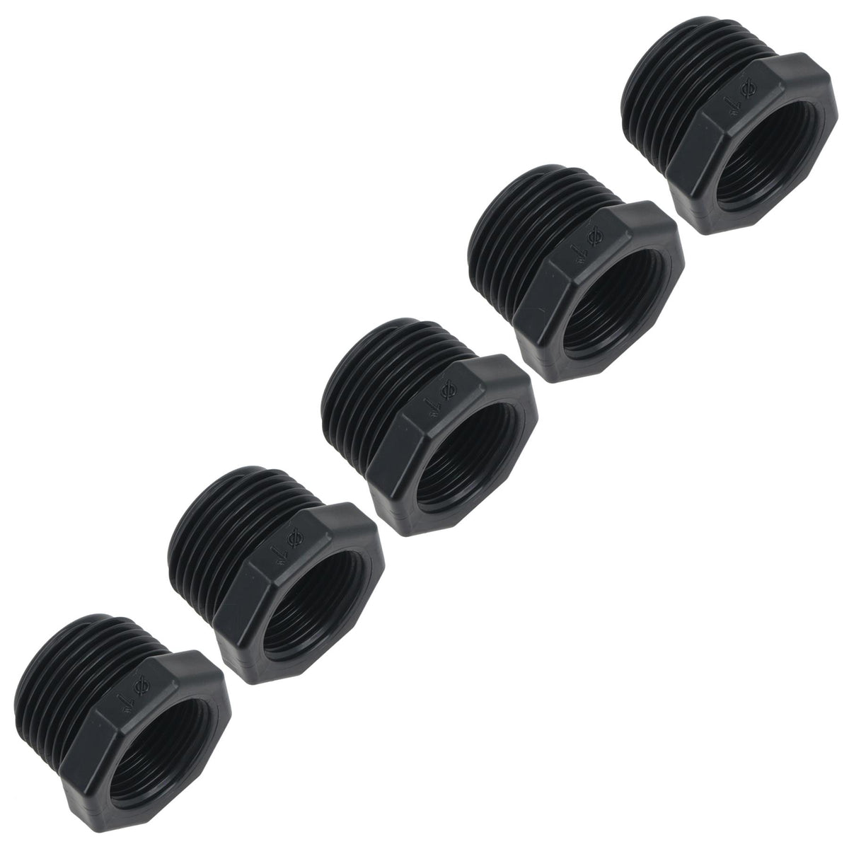 Polypropylene PP 1in – 3/4in Female – Male Pipe Threaded Reducing Bush