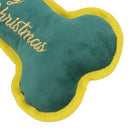 3PK Dog Christmas Gift Merry Christmas Bone Plush Play Toy Xmas Dog Present