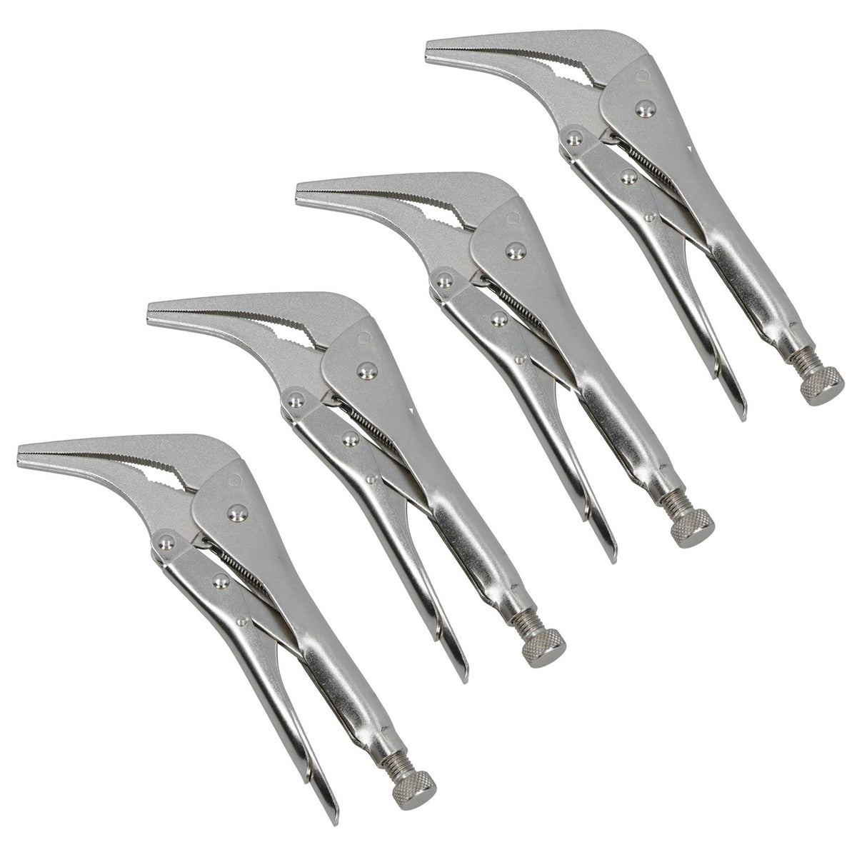 Long Nose Locking Pliers Mole Grips with 45 Degree Angled Head 10 inch