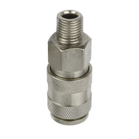 EURO Air Hose Connector Fitting Quick Release Pack Threaded & Hose Tail Barb