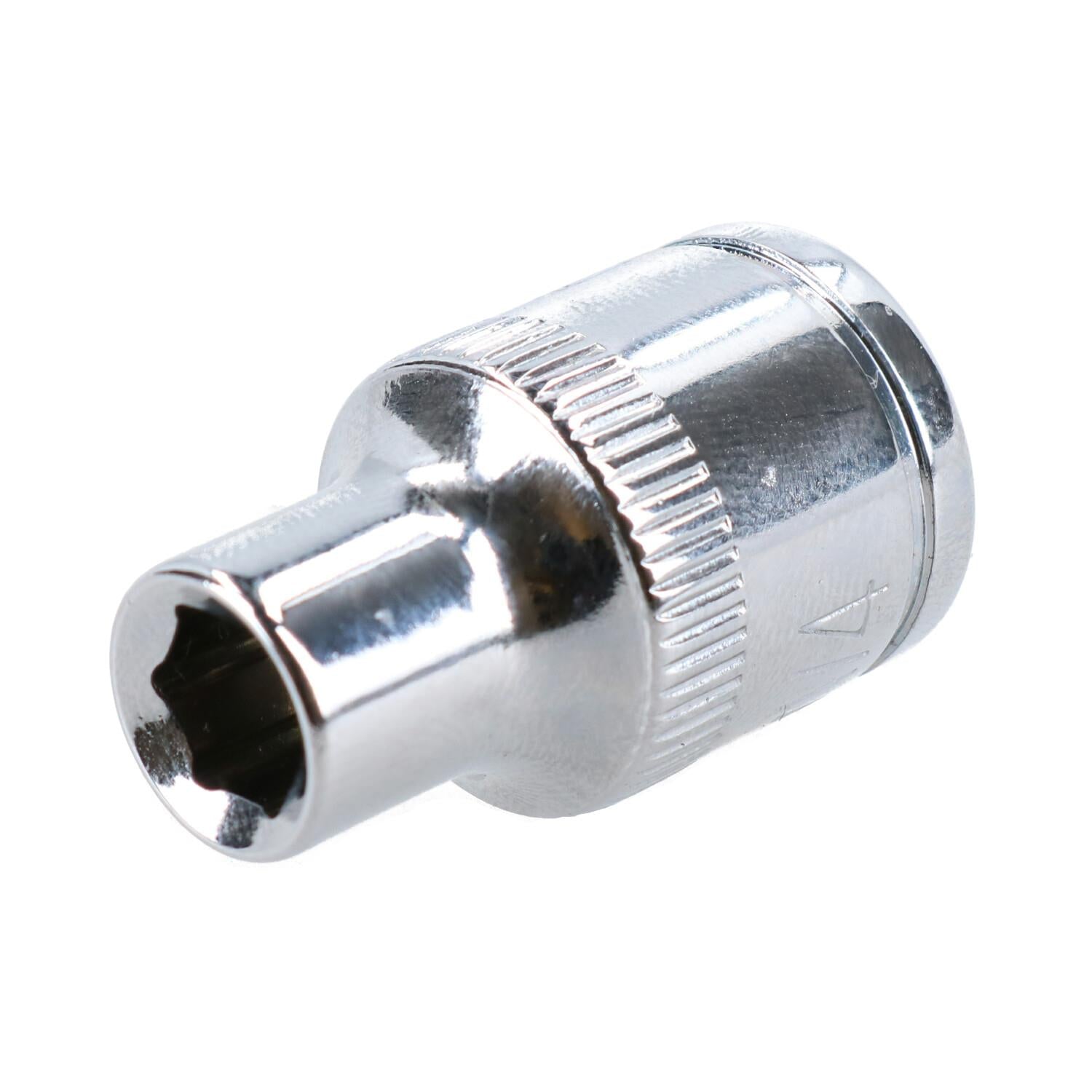 1/4" Imperial 6 Point 3/8" Drive Shallow Socket SAE AF Chrome Vanadium Steel