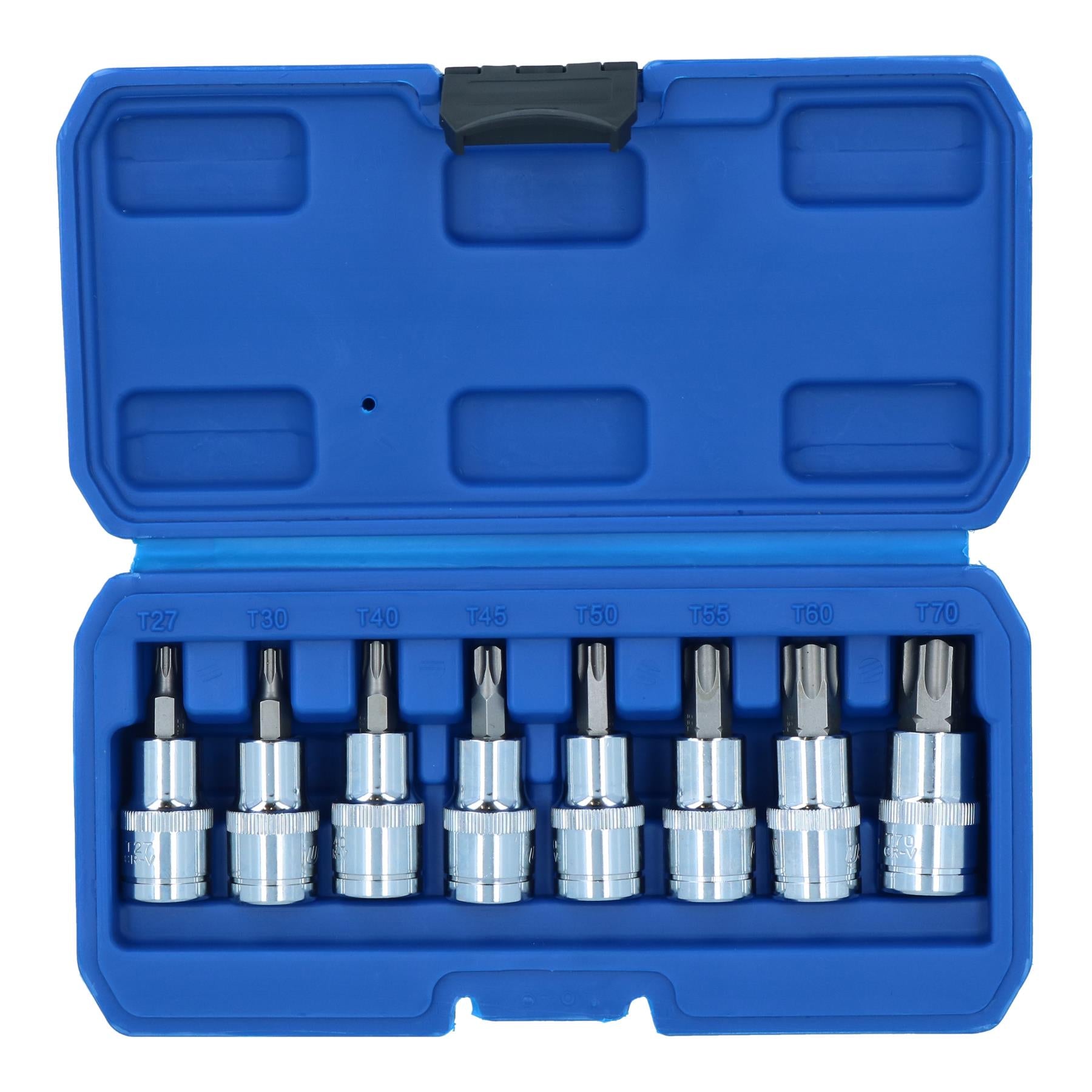 Jeu de 8 douilles mâles Torx Star 1/2" T27 - T70 par Bergen