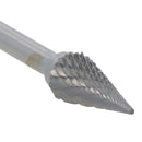 60 Degree Conical End Tungsten Carbide Burr Rotary File Die Grinder Polishing Porting