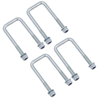 4 Twin Parabolic Leaf Spring High Tensile U Bolt Nuts For Ifor Williams Trailers