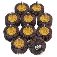 60mm 60 Grit Abrasive Flap Wheel Discs Sanding Rust Removal 6mm Shank