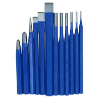 Punch and Chisel Set Centre Tapered Parallel Drift Pin Punches Cold Chisels 12pc