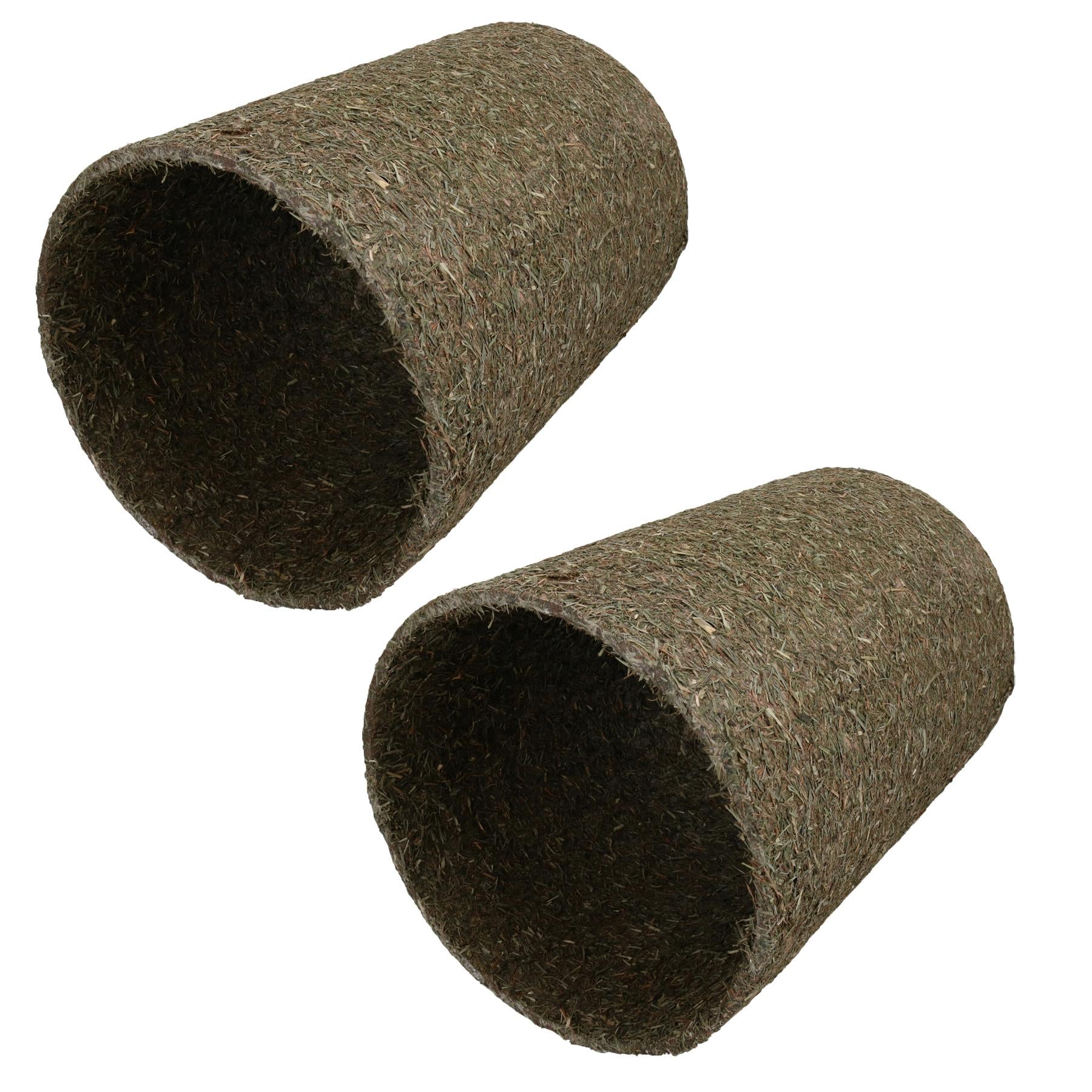 2PK Large Rabbit Pet Guinea Naturals Treat Hay'n'Hide Meadow Tunnel 21X21X30