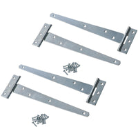 Heavy Duty T Tee Hinge For Sheds Gates Doors Zinc Plated Finish 4 – 18 Inch