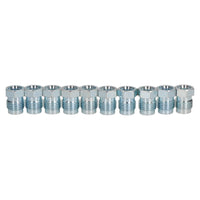 10 Stück Stahl-Bremsleitungsverschraubungen, männlich, kurze Fittings, 1/2 Zoll x 20 UNF für 5/16 Zoll Bremsleitung