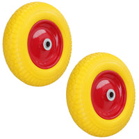 14,5 Zoll pannensicheres Schubkarrenrad mit Schaumstofffüllung, 25 mm Bohrung, 200 kg Tragkraft