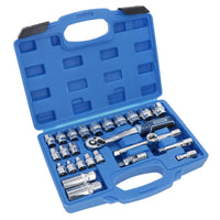 3/8in Drive Shallow Metric Socket And Accessory Set 6mm – 24mm 26pc