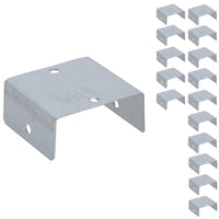 Fence Panel Clip 44mm or 50mm Galvanised Steel Bracket Holder Trellis Post Support