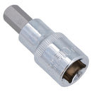 10mm M10 1/2in Drive Male Allen Hex Bit Socket Shallow 55mm Length