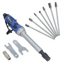 Erweiterter pneumatischer Stabschleifer, 1/4 Zoll Spannzange, 25.000 U/min, 5 Zoll Schaft + 7 lange Rotationsbohrer