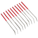 Angled Diamond Needle File Set For Jewellery Making Craft Work 140mm 10pc