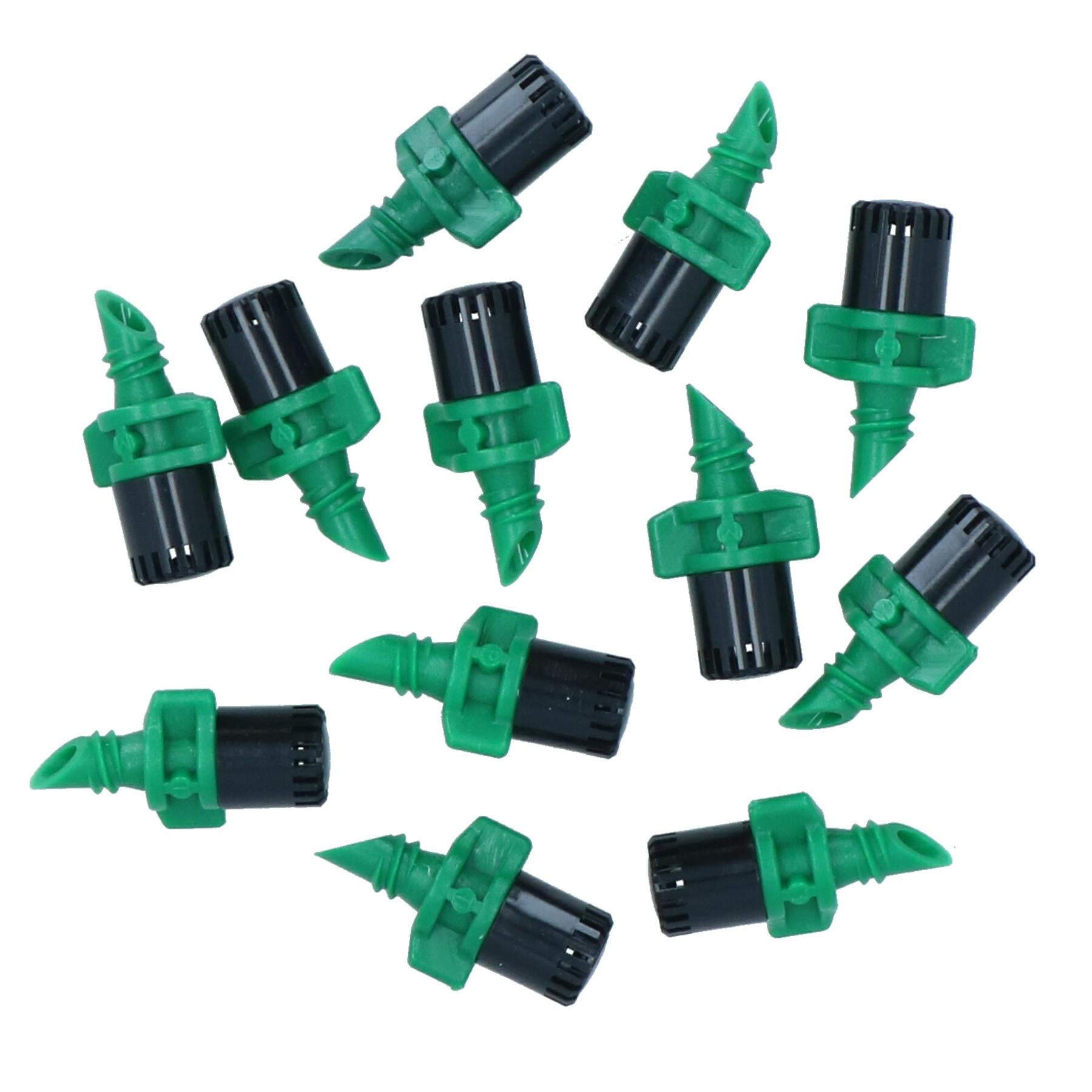 Micro Jet Sprinkler 360 Degree Coverage Watering Sprayer 4 + 13mm Pipe 12pc