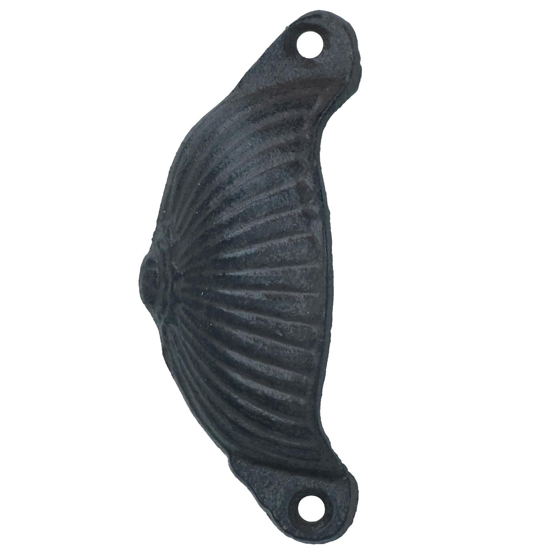 Furniture Door Pull Handle Cast Iron Cupboard Drawer Chest Shell Cup Clam