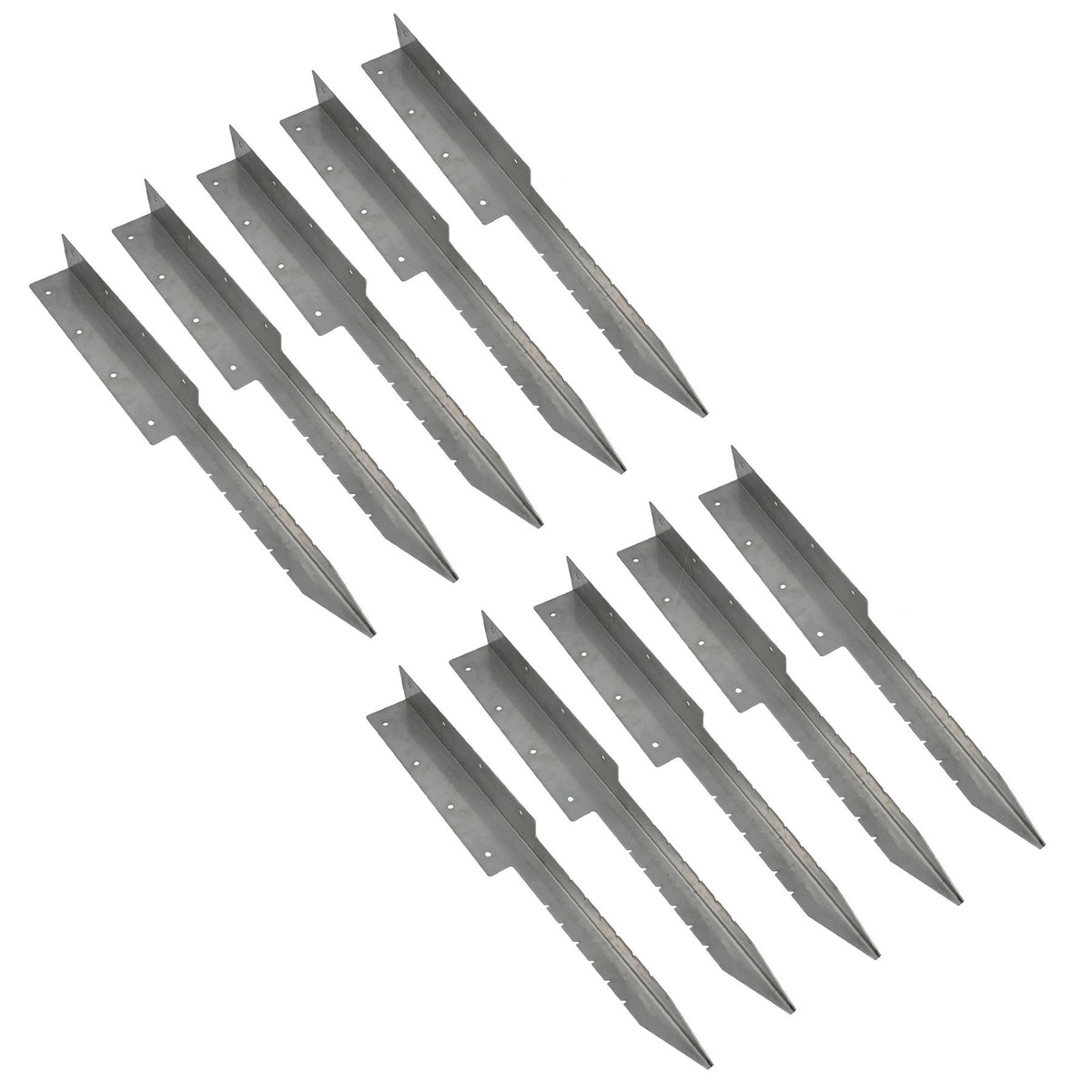 Garden Double Sleeper Corner Support Stainless Steel Stake Spike 670mm