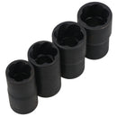 5pc 1/2" Twist Socket Broken Studs Nuts Wheel Lock Nut Remover 17mm - 22mm