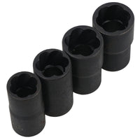 5pc 1/2" Twist Socket Broken Studs Nuts Wheel Lock Nut Remover 17mm - 22mm