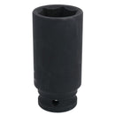 26mm 1/2in Drive Deep Metric Impact Impacted Socket 6 Sided Single Hex