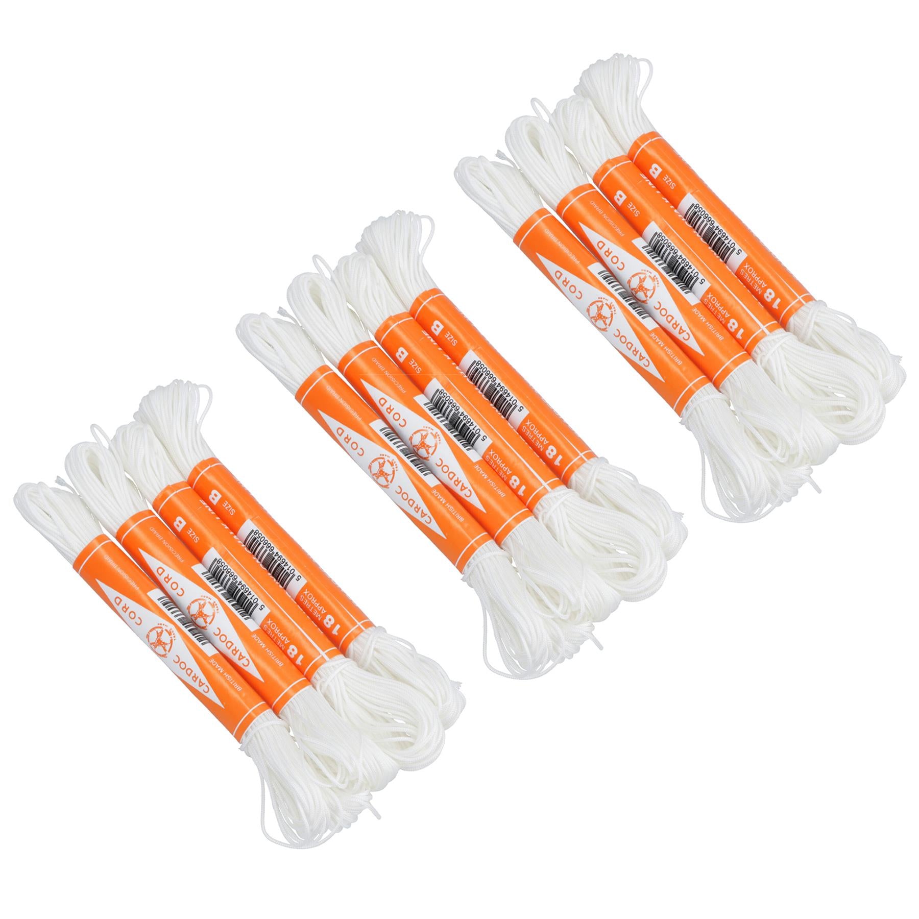 Cardoc Cord Braided Nylon Chalk Brick Line Size B 18m Building (12 Pack) TE453