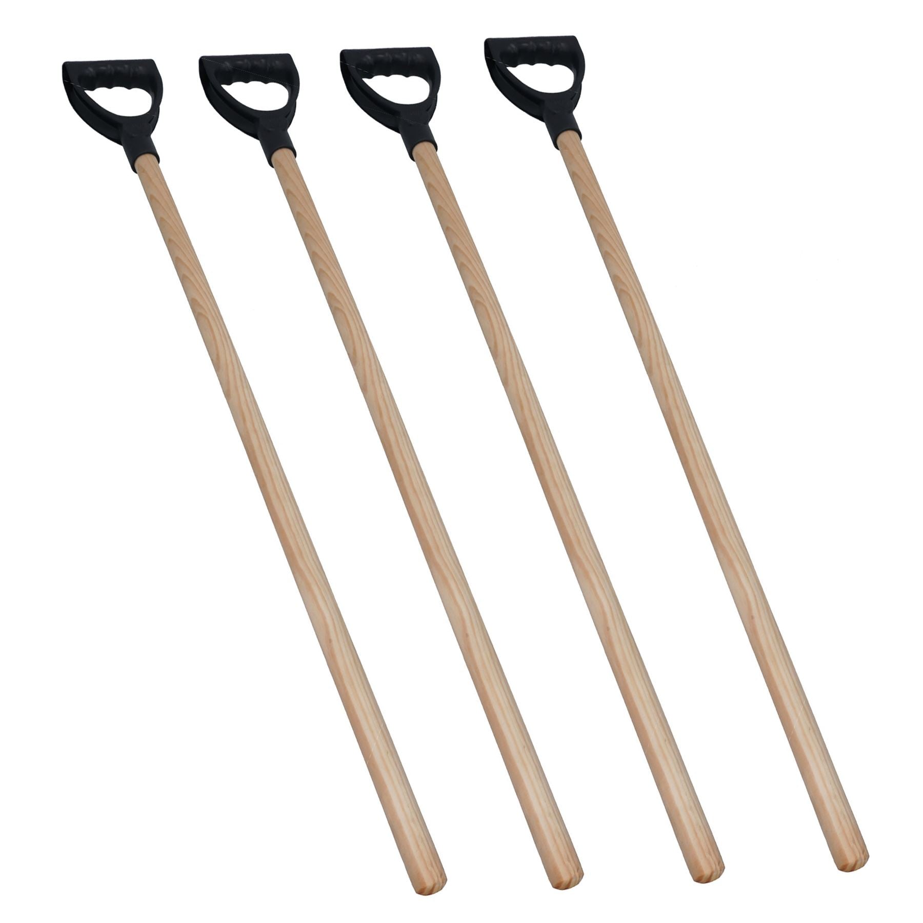 Wooden Shaft Replacement D Handle For Shovels Brushes Scoops 1.04m x 2.5cm