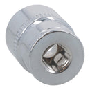 Douilles métriques peu profondes MM à entraînement 1/4" à 6 pans simples 4 mm - 14 mm 13 pièces