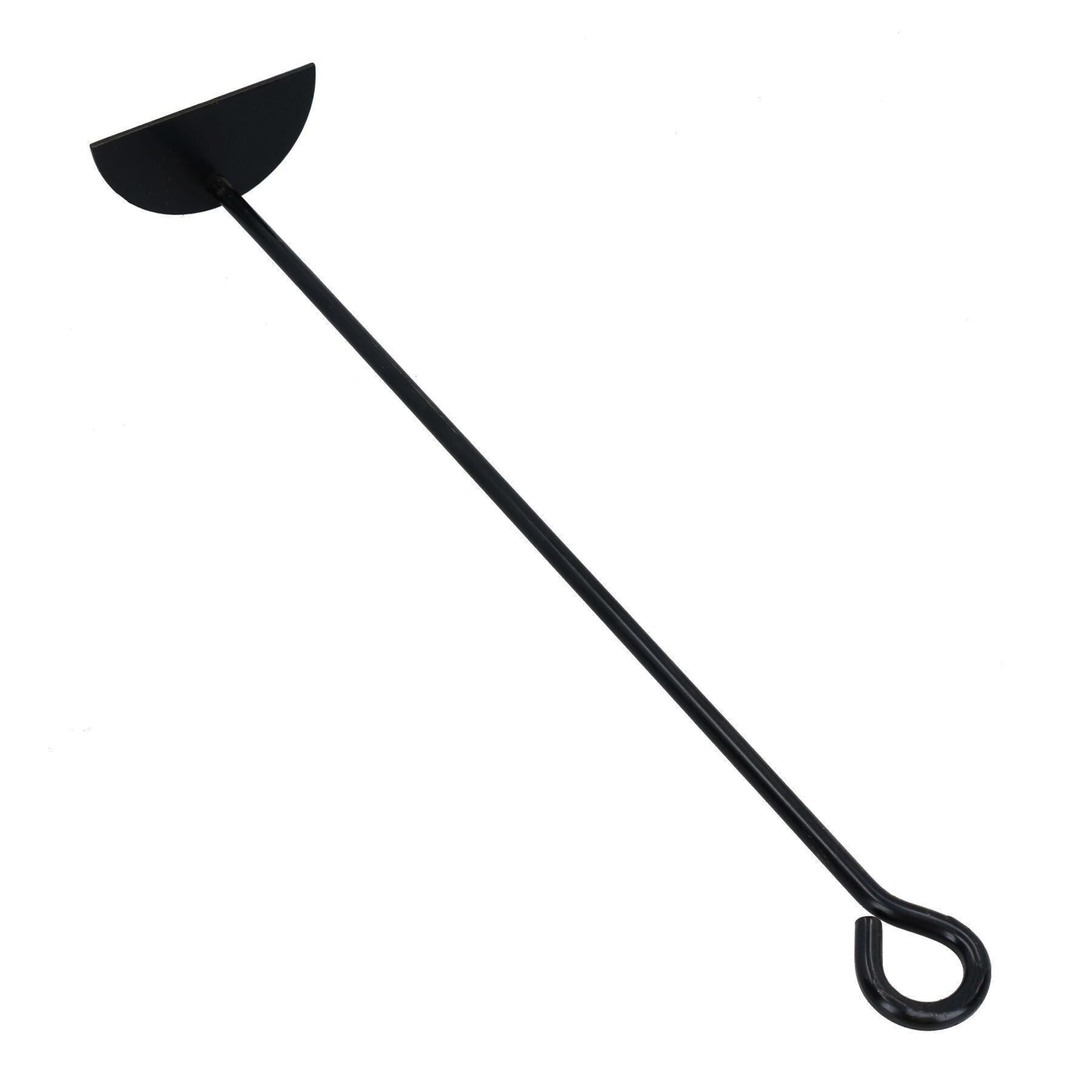 D Ash Rake Scraper, Shovel & Gloves Wood Burner Fire Coal Steel Metal Black