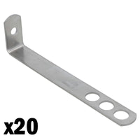 Safety End Frame Clamp Cramp 38mm x 150mm Stainless Steel Wall Tie
