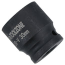 30mm 1/2in. Drive Shallow Metric Impact Impacted Socket 12 Sided Bi-hex