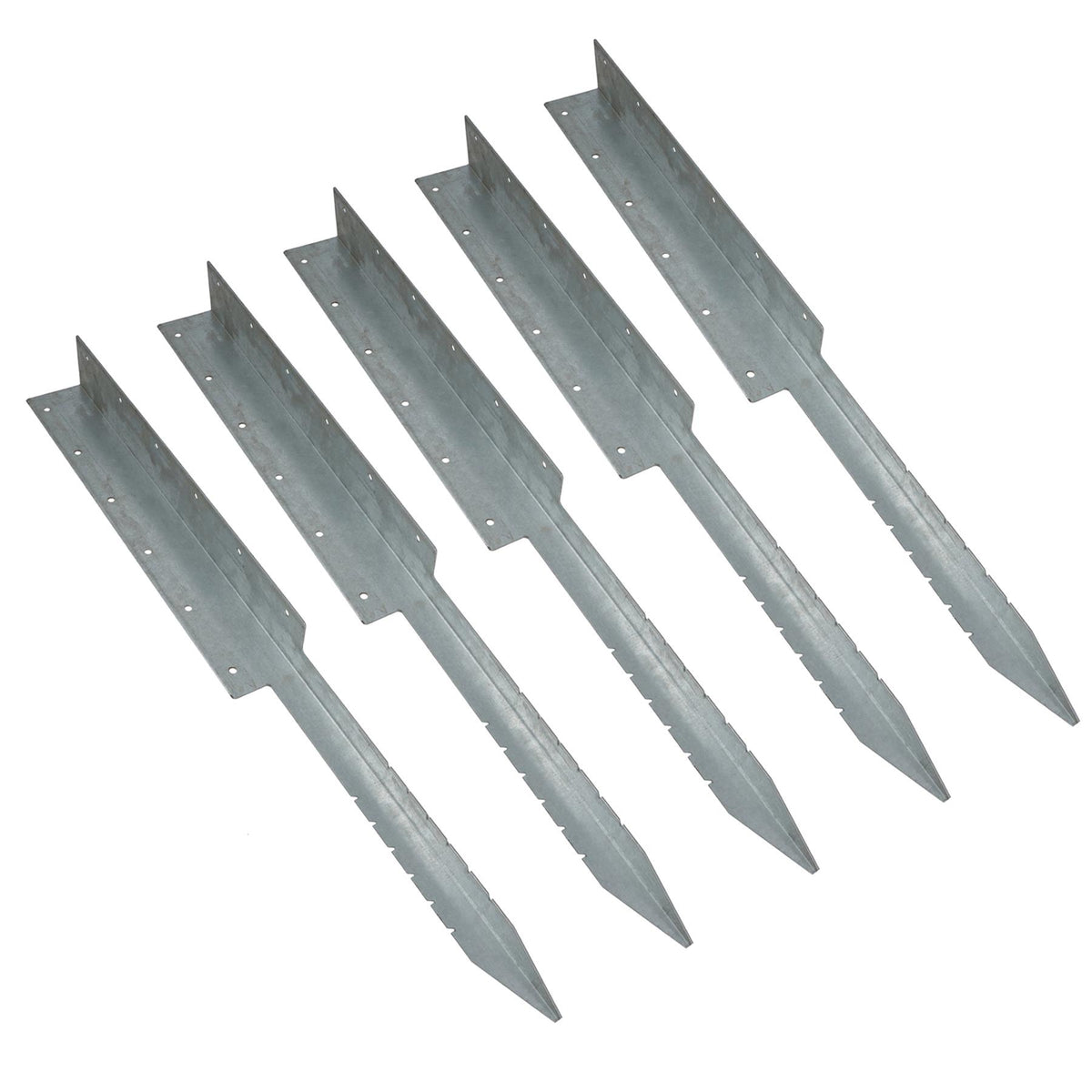 Garden Triple Sleeper Corner Support Stake Spike Galvanised Steel 930mm