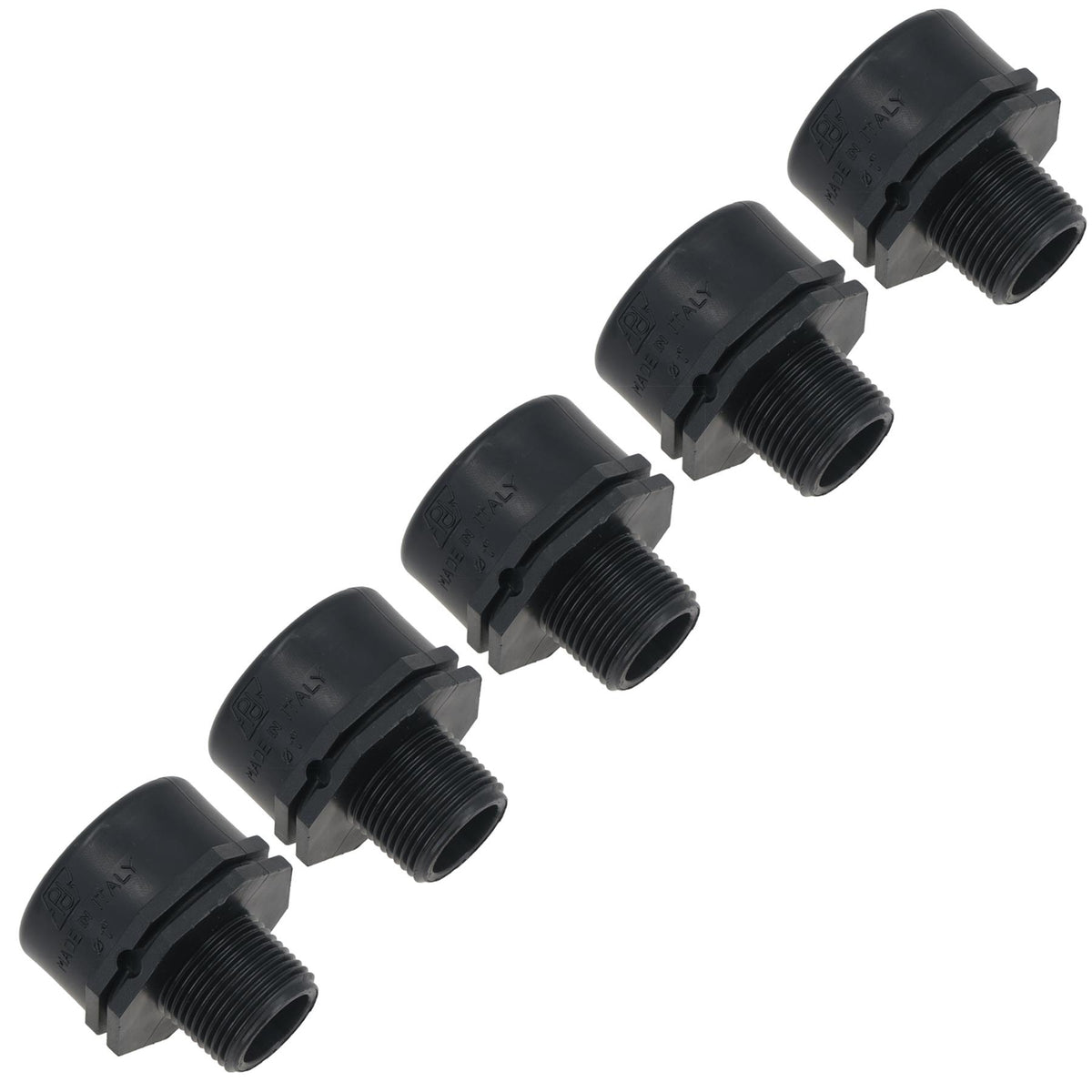 Polypropylene PP Threaded Reducing Socket Female – Male 1in – 3/4in BSP
