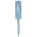 Garden Double Sleeper Straight Support Spike Stake Galvanised Steel 670mm