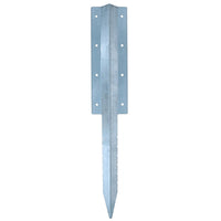 Garden Double Sleeper Straight Support Spike Stake Galvanised Steel 670mm
