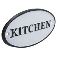 Kitchen Cast Iron Sign Plaque Door Wall House Home Gate Post Cafe Restaurant