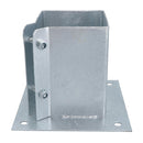 Fence Post Bolt Down Shoe Holder Support Clamp Galvanised 100 x 100mm