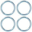 6mm x 50mm Steel Round O Rings Welded Zinc Plated DK37