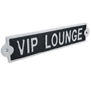 VIP Lounge Cast Iron Sign Plaque Wall Door Fence Gate Post House Garden Yard