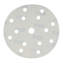 150mm Sanding Discs Aluminium Oxide Abrasive 320 Grit 15 Hole Hook + Loop