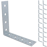 Timber Joist Angle Bracket Fastening Plate Galvanised Steel 200 x 200 x 50mm