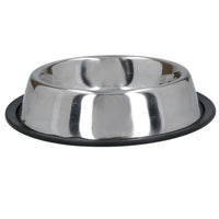 Stainless Steel Medium Non Slip Pet Bowl Dish Food Water Dogs Cats 18cm